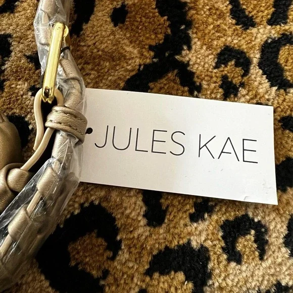 New Jules Kae women's Delilah hand bag in gold. Retails for $130.00. - Picture 6 of 6